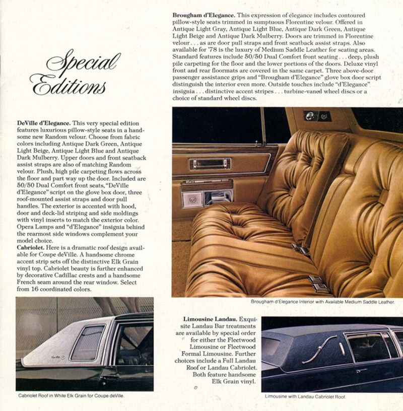 1978 Cadillac Brochure Page 22